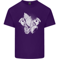 Biker Prayer Biker Motorcycle Motorbike Mens Cotton T-Shirt Tee Top Purple