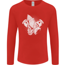 Biker Prayer Biker Motorcycle Motorbike Mens Long Sleeve T-Shirt Red