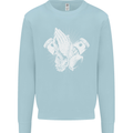 Biker Prayer Biker Motorcycle Motorbike Mens Sweatshirt Jumper Light Blue