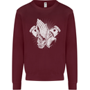 Biker Prayer Biker Motorcycle Motorbike Mens Sweatshirt Jumper Maroon