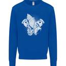 Biker Prayer Biker Motorcycle Motorbike Mens Sweatshirt Jumper Royal Blue