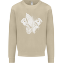 Biker Prayer Biker Motorcycle Motorbike Mens Sweatshirt Jumper Sand