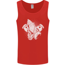 Biker Prayer Biker Motorcycle Motorbike Mens Vest Tank Top Red