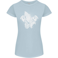 Biker Prayer Biker Motorcycle Motorbike Womens Petite Cut T-Shirt Light Blue