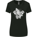 Biker Prayer Biker Motorcycle Motorbike Womens Wider Cut T-Shirt Black