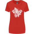 Biker Prayer Biker Motorcycle Motorbike Womens Wider Cut T-Shirt Red