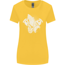 Biker Prayer Biker Motorcycle Motorbike Womens Wider Cut T-Shirt Yellow