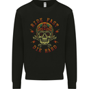 Biker Ride Fast Motorcycle Motorbike Mens Sweatshirt Jumper Black