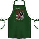 Biker Ruff Riders Motorcycle Motorbike Cotton Apron 100% Organic Forest Green