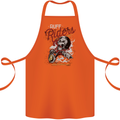 Biker Ruff Riders Motorcycle Motorbike Cotton Apron 100% Organic Orange