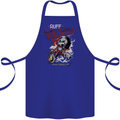 Biker Ruff Riders Motorcycle Motorbike Cotton Apron 100% Organic Royal Blue