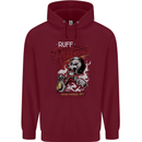 Biker Ruff Riders Motorcycle Motorbike Mens 80% Cotton Hoodie Maroon