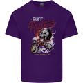 Biker Ruff Riders Motorcycle Motorbike Mens Cotton T-Shirt Tee Top Purple