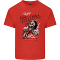 Biker Ruff Riders Motorcycle Motorbike Mens Cotton T-Shirt Tee Top Red