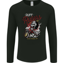Biker Ruff Riders Motorcycle Motorbike Mens Long Sleeve T-Shirt Black