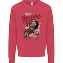 Biker Ruff Riders Motorcycle Motorbike Mens Sweatshirt Jumper Heliconia