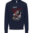 Biker Ruff Riders Motorcycle Motorbike Mens Sweatshirt Jumper Navy Blue