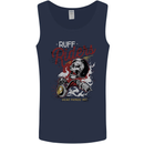 Biker Ruff Riders Motorcycle Motorbike Mens Vest Tank Top Navy Blue