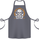 Biker Skull Here Today Motorbike Motorcycle Cotton Apron 100% Organic Steel