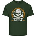 Biker Skull Here Today Motorbike Motorcycle Mens Cotton T-Shirt Tee Top Forest Green