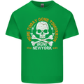 Biker Skull Here Today Motorbike Motorcycle Mens Cotton T-Shirt Tee Top Irish Green