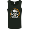 Biker Skull Here Today Motorbike Motorcycle Mens Vest Tank Top Black