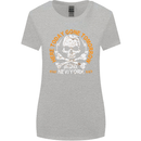 Biker Skull Here Today Motorbike Motorcycle Womens Wider Cut T-Shirt Sports Grey