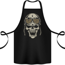 Biker Skull Motorcycle Skulls Motobike Cotton Apron 100% Organic Black