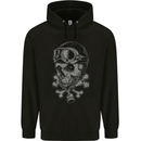 Biker Skull Rider Motorbike Motorcycle Childrens Kids Hoodie Black