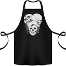 Biker Skulls Motorcycle Motobike Chopper Cotton Apron 100% Organic Black