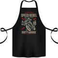 Biker Speed Rebel Motorbike Motorcycle Cotton Apron 100% Organic Black
