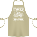 Biker Uncle Like a Normal Uncle's Day Funny Cotton Apron 100% Organic Khaki