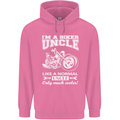 Biker Uncle Like a Normal Uncle's Day Funny Mens 80% Cotton Hoodie Azelea