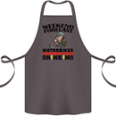 Biker Weekend Forecast Motorbikes Cotton Apron 100% Organic Dark Grey