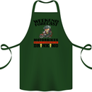 Biker Weekend Forecast Motorbikes Cotton Apron 100% Organic Forest Green