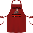 Biker Weekend Forecast Motorbikes Cotton Apron 100% Organic Maroon