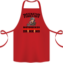 Biker Weekend Forecast Motorbikes Cotton Apron 100% Organic Red