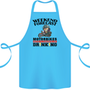 Biker Weekend Forecast Motorbikes Cotton Apron 100% Organic Turquoise