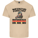 Biker Weekend Forecast Motorbikes Mens Cotton T-Shirt Tee Top Sand