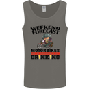 Biker Weekend Forecast Motorbikes Mens Vest Tank Top Charcoal