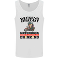 Biker Weekend Forecast Motorbikes Mens Vest Tank Top White