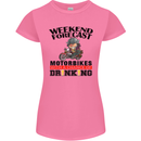 Biker Weekend Forecast Motorbikes Womens Petite Cut T-Shirt Azalea
