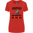 Biker Weekend Forecast Motorbikes Womens Wider Cut T-Shirt Red
