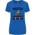 Biker Weekend Forecast Motorbikes Womens Wider Cut T-Shirt Royal Blue