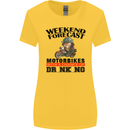 Biker Weekend Forecast Motorbikes Womens Wider Cut T-Shirt Yellow