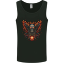 Biker Wings Motorbike Motorcycle Skull Mens Vest Tank Top Black
