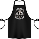 Bikers Don't Go Grey Motorbike Motorcycle Cotton Apron 100% Organic Black