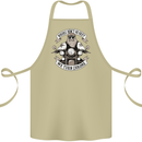 Bikers Don't Go Grey Motorbike Motorcycle Cotton Apron 100% Organic Khaki