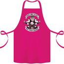 Bikers Don't Go Grey Motorbike Motorcycle Cotton Apron 100% Organic Pink