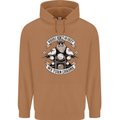 Bikers Don't Go Grey Motorbike Motorcycle Mens 80% Cotton Hoodie Caramel Latte